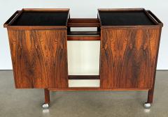 Niels Erik Glasdam Jensen Rosewood Expandable Bar Cart Cabinet by Niels Erik and Glasdam Jensen - 3612218