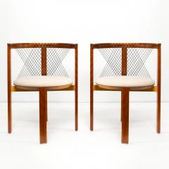 Niels Jorgen Haugesen PAIR OF NIELS JORGEN HAUGESEN STRING CHAIRS DENMARK - 1284931