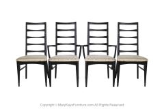 Niels Koefoed Danish Black Frame Chairs Niels Koefoed for Koefoeds Hornslet Lis - 2964475