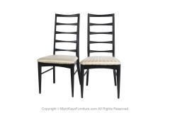 Niels Koefoed Danish Black Frame Chairs Niels Koefoed for Koefoeds Hornslet Lis - 2964481