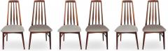 Niels Koefoed Niels Koefoed Eva Mid Century Danish Rosewood Dining Chairs Set of 6 - 2794390