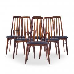 Niels Koefoed Niels Koefoed Eva Mid Century Danish Rosewood Dining Chairs Set of 6 - 4474095