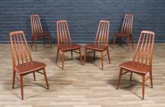 Niels Koefoed Niels Koefoed Eva Teak Leather Dining Chairs for Koefoeds Hornslet - 4387563