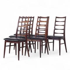 Niels Koefoed Niels Koefoed for Hornslet M belfabrik Lis Rosewood Dining Chairs Set of 6 - 4216705
