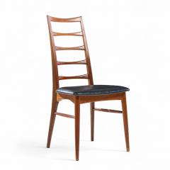 Niels Koefoed Niels Koefoed for Koefoeds Hornslet Lis Danish Teak Dining Chairs Set of 10 - 4391804