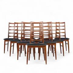 Niels Koefoed Niels Koefoed for Koefoeds Hornslet Lis Danish Teak Dining Chairs Set of 10 - 4391808