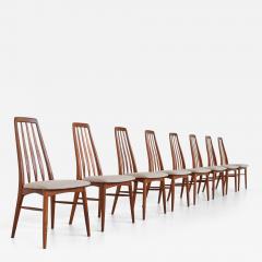 Niels Koefoed Niels Koefoed set of eight Eva dining chairs in teak Denmark 1960 - 3992509