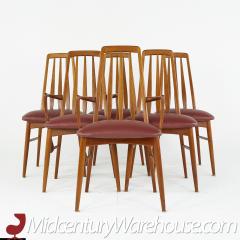Niels Koefoed Niels Koefoeds Hornslet Mid Century Teak Eva Dining Chairs Set of 6 - 2581344