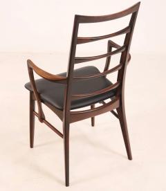 Niels Koefoed Set of Six Scandinavian Modern Rosewood Dining Chairs Designed by Niels Koefoed - 2966211