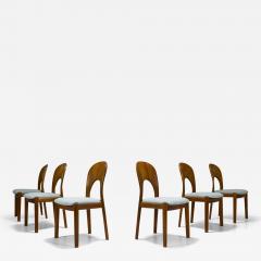 Niels Koefoed Six Morten Teak Dining Chairs by Niels Koefoed Denmark 1960s - 3823815