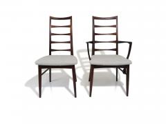 Niels Koefoed Six Solid Rosewood Niles Kofoeds Mid Century Danish Dining Chairs - 3363032