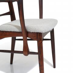 Niels Koefoed Six Solid Rosewood Niles Kofoeds Mid Century Danish Dining Chairs - 3363036