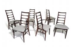 Niels Koefoed Six Solid Rosewood Niles Kofoeds Mid Century Danish Dining Chairs - 3363041