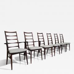 Niels Koefoed Six Solid Rosewood Niles Kofoeds Mid Century Danish Dining Chairs - 3363515