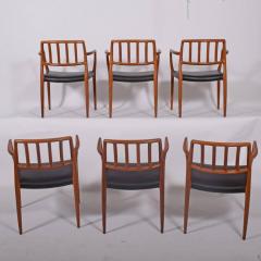 Niels M ller Set of Six Teak Armchairs Design by Niels O Moller - 759123