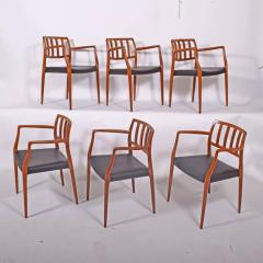 Niels M ller Set of Six Teak Armchairs Design by Niels O Moller - 759125