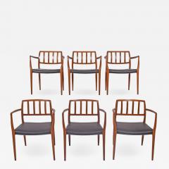 Niels M ller Set of Six Teak Armchairs Design by Niels O Moller - 760393
