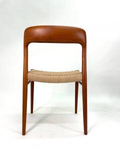 Niels Otto M ller 1960s Set of 8 Niels Moller Model 71 Teak Chairs with new danish rope - 3144618
