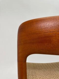 Niels Otto M ller 1960s Set of 8 Niels Moller Model 71 Teak Chairs with new danish rope - 3144622