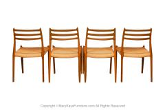 Niels Otto M ller Mid Century Niels Otto Moller Model 78 Teak Dining Chairs - 3331053