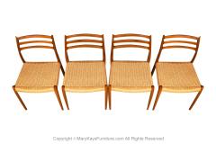 Niels Otto M ller Mid Century Niels Otto Moller Model 78 Teak Dining Chairs - 3331055