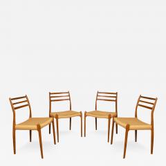 Niels Otto M ller Mid Century Niels Otto Moller Model 78 Teak Dining Chairs - 3333603