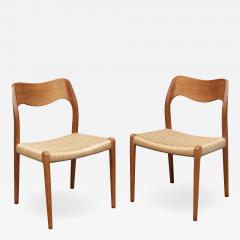 Niels Otto M ller Niels Moller Model 71 Teak Dining Chairs - 1475314