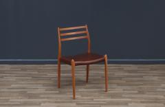 Niels Otto M ller Niels Moller Model 78 Teak Leather Desk Chair - 3528661