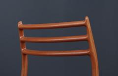 Niels Otto M ller Niels Moller Model 78 Teak Leather Desk Chair - 3528666