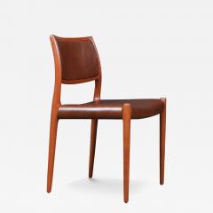 Niels Otto M ller Niels Moller Model 80 Teak Cognac Leather Chair - 4327628