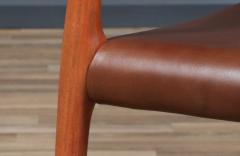 Niels Otto M ller Niels Moller Model 80 Teak Cognac Leather Chair - 4329514