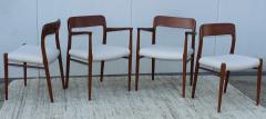 Niels Otto M ller Niels Otto Moller Model 75 Teak And Leather Dining Chairs - 2444767