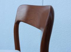 Niels Otto M ller Niels Otto Moller Model 75 Teak And Leather Dining Chairs - 2444770