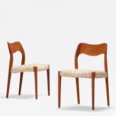 Niels Otto M ller Pair of Chairs Model 71 by Niels Otto M ller - 4361297