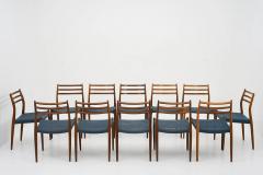 Niels Otto M ller Scandinavian Midcentury Dining Chairs Model 78 by Niels Otto M ller - 3244828