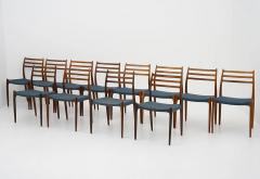 Niels Otto M ller Scandinavian Midcentury Dining Chairs Model 78 by Niels Otto M ller - 3244837