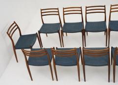 Niels Otto M ller Scandinavian Midcentury Dining Chairs Model 78 by Niels Otto M ller - 3244876