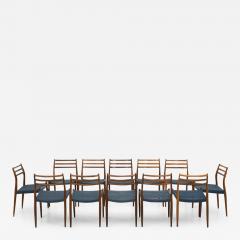 Niels Otto M ller Scandinavian Midcentury Dining Chairs Model 78 by Niels Otto M ller - 3251118