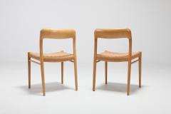 Niels Otto M ller Scandinavian Modern Chairs in Oak by N O M ller for J L Moller 1970s - 984441