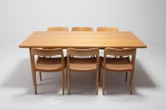 Niels Otto M ller Scandinavian Modern Dining Set in Oak by N 0 M ller for J L Moller 1970s - 1216586