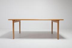 Niels Otto M ller Scandinavian Modern Dining Table in Oak by N 0 M ller for J L Moller 1970s - 1052129