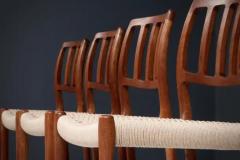 Niels Otto M ller Set of 4 Newly Upholstered Dining Chairs by Niels Otto M ller Denmark 1960s - 3653911