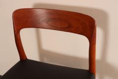 Niels Otto M ller Set of Eight Danish Teak and Leather Niels O M ller Dining Chairs Models 75 56 - 4497756