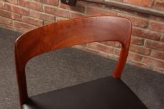 Niels Otto M ller Set of Eight Danish Teak and Leather Niels O M ller Dining Chairs Models 75 56 - 4497757
