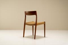 Niels Otto M ller Set of Six Model 77 Dining Chairs by Niels Otto M ller Denmark 1950s - 2945370