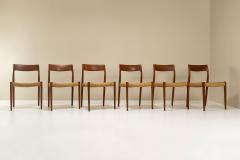 Niels Otto M ller Set of Six Model 77 Dining Chairs by Niels Otto M ller Denmark 1950s - 2982768