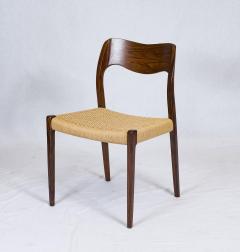 Niels Otto M ller Set of Six Rosewood Niels M ller Model 71 Dining Chairs - 174234