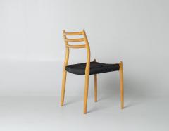 Niels Otto M ller Set of Ten Niels Otto M ller Model 78 and Model 62 Dining Chairs in Tiger Maple - 4706507
