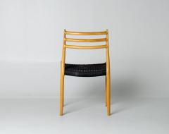 Niels Otto M ller Set of Ten Niels Otto M ller Model 78 and Model 62 Dining Chairs in Tiger Maple - 4706508