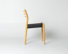 Niels Otto M ller Set of Ten Niels Otto M ller Model 78 and Model 62 Dining Chairs in Tiger Maple - 4706509